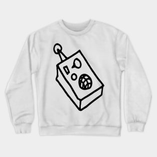 Walkie Talkie Line Drawing Crewneck Sweatshirt